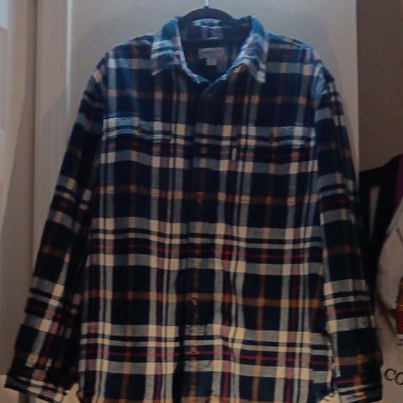 Carhartt Men's Navy Plaid Shirt Jacket - Picture 1 of 10